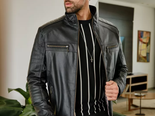 Qual jaqueta de couro combina mais com seu estilo?