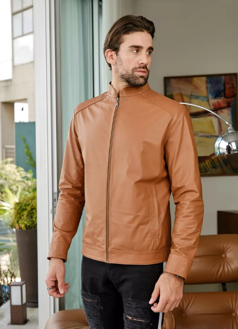 Como escolher a jaqueta de couro marrom masculina perfeita?