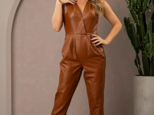 Macacão de couro feminino: looks estilosos e modernos